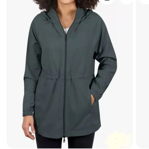 Kirkland Signature Dark Grey Ladies Anorak Jacket With Hood - Picture 10 of 10
